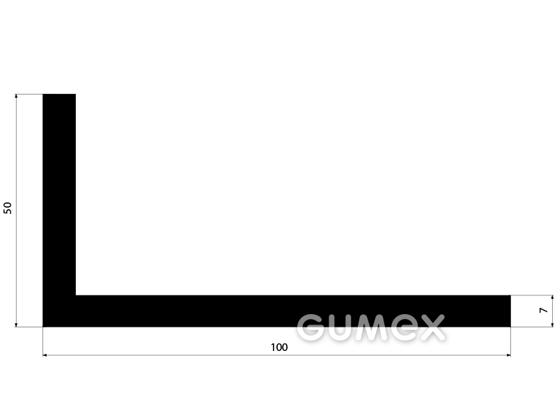 GUMMIPROFILE L-FORM - EPDM